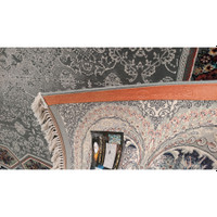 فرش ماشینی زمرد مشهد مدل تاج الماس زمینه طوسی main 1 12