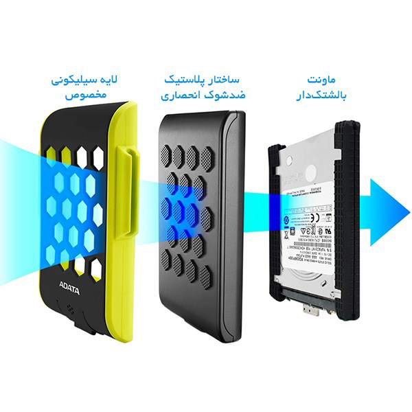 هارد اکسترنال ای دیتا مدل HD720 ظرفیت 2 ترابایت